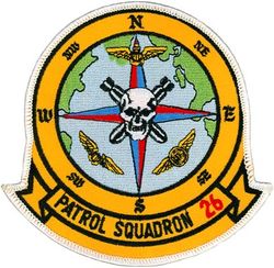 Patrol Squadron 26 (VP-26) (3rd) 
VP-26 "Tridents"
1980s-1990s
Established as VB-114 on 26 Aug 1943; VPB-114) on 1 Oct 1944; VP-114 on 15 May 1946; VP-HL-6 on 15 Nov 1946; VP-26 (3d VP-26) on 1 Sep 1948-.
Lockheed P-3C UII/UII.5/UIIIR Orion
