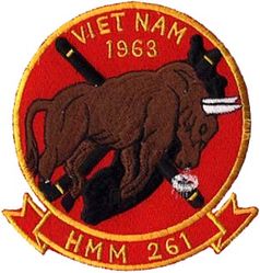 Marine Medium Helicopter Squadron 261 Vietnam 1963 (HMM-261)
HMM-261 "Raging Bulls"
1963
Sikorsky H-34 Choctaw 
