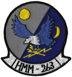 Marine Medium Helicopter Squadron 263 (HMM-263)
HMM-263 "Thunder Chickens"
1962-1971
Sikorsky UH-34 Choctaw 
Vertol CH-46 Sea Knight
