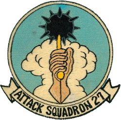 Attack Squadron 27 (VA-27)
VA-27 "Royal Maces"
1967
LTV A-7; A-7E Corsair II
