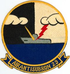 Air Anti-Submarine Squadron 29 (VS-29)
Established as Air Anti-Submarine Squadron TWENTY NINE (AIRASRON 29 or VS-29) "Dragonfires" on 1 Apr 1960; Sea Control Squadron TWENTY NINE (VS-29) on 1 Oct 1993. Disestablished on 17 Apr 2004.

VS-29 orginal insignia, used during the S-2 era until the squadron transitioned to the S-3 in 1973.

Lockheed S-3A/B Viking, 1973-2004

