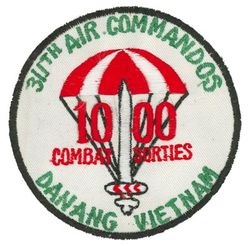 311th Air Commando Squadron, Troop Carrier 1000 Combat Sorties
