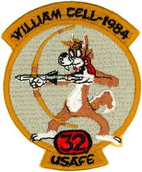32d Tactical Fighter Squadron William Tell Competition 1984
First version, UK made. 
