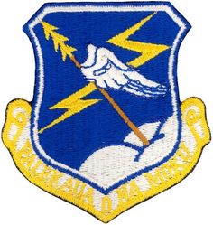 326th Air Division
Established as 326 Air Division on 22 Jun 1957. Activated on 1 Jul 1957. Inactivated on 15 Feb 1989.

Emblem approved on 30 Sep 1958.
