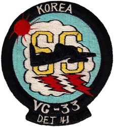 Composite Squadron 33 (VC-33) Detachment 41
Established  Composite Squadron 33 (VC-33) "Ironmen" on 31 May 1949; All Weather Attack Squadron 33 (VA(AW)-33) on 2 Jul 1956, Airborne Early Warning Squadron 33 (VAW-33) on 30 Jun 1959; Electronic Attack Squadron 33 (VAQ-33) on 1 Feb 1968-01 Oct 1993. 

Douglas AD-5NL Skyraider

USS Midway (CVB-41), Carrier Air Group 6

Operations Grand Slam &Operation Mainbrace 1952
