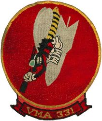 Marine Attack Squadron 331 (VMA-331)
VMA-331 “Bumblebees” 
1954-1959
AD-5 Skyraider
