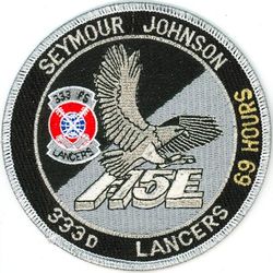 333d Fighter Squadron F-15E 69 Hours
