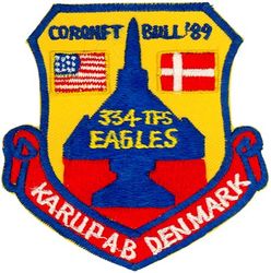 334th Tactical Fighter Squadron Exercise CORONET BULL 1989
