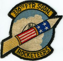 336th Fighter-Day Squadron and 336th Tactical Fighter Squadron
Used into TFS era as well.
