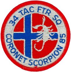 34th Tactical Fighter Squadron Exercise CORONET SCORPION 1985
1 AUGUST - 29 AUGUST 1985
