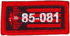 34th Bomb Squadron B-1 Aircraft # 85-0081 Pencil Pocket Tab
