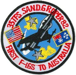35th Tactical Fighter Squadron Exercise SANDGROPER 1982
