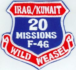 35th Tactical Fighter Wing (Provisional) 20 Missions F-4G Iraq/Kuwait
