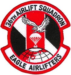 36th Airlift Squadron 
Japanese made by Tiger Embroidery, Okinawa, Japan
