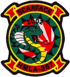 Marine Light Attack Helicopter Squadron 367 (HMLA-367) Unit Deployment Program 2002
HMLA-367 "Scarface"
2002
Bell AH-1W Super Cobra
Bell UH-1Y Venom
