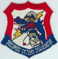 38th Strategic Reconnaissance Squadron
Translation: DUCIMUS CETERI SEQUUNTUR = We Lead, Others Follow
