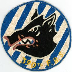 390th Fighter-Bomber Squadron
European made during deployment to Aviano, AB, Italy, 25 Dec 1955-c. 14 Jun 1956.
