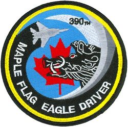 390th Fighter Squadron Exercise MAPLE FLAG F-15 Piolt

