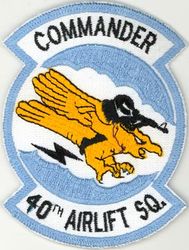 40th Airlift Squadron Commander
