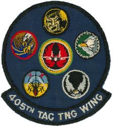 405th Tactical Training Wing Gaggle
Gaggle: 461st Tactical Fighter Training Squadron, 555th Tactical Fighter Training Squadron, 550th Tactical Fighter Training Squadron, 425th Tactical Fighter Training Squadron, 426th Tactical Fighter Training Squadron & 405th Tactical Training Squadron. 
