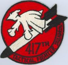 417th Tactical Fighter Squadron 
Japan made.
