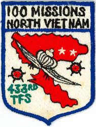 433d Tactical Fighter Squadron 100 Missions North Vietnam
