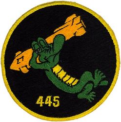 445th Bombardment Squadron, Medium
Trained in air refueling and strategic bombardment operations with the B-47, 15 Dec 1953-25 Oct 1961.
