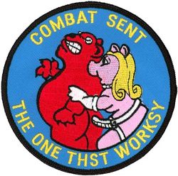 55th Wing Combat Sent RC-135U Morale (ERROR)
This patch is attributed to the wing because it is common to three of its squadrons:  38th, 45th, and 343d Reconnaissance Squadrons.  The early versions originated in the 343 SRS (see separate entry).  -GWO  
Keywords: error