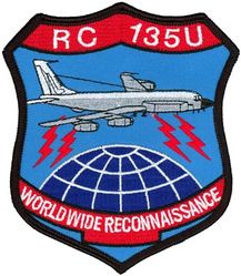 55th Wing RC-135U
This patch is attributed to the wing because it is common to three of its squadrons:  38th, 45th, and 343d Reconnaissance Squadrons.  -GWO
