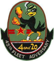 Fighter Squadron 45 (VF-4F)
VF-45 "Black Birds"
7 Feb 1985-31 Mar 1996
Douglas A-4E; TA-4J Skyhawk.
General Dynamics F-16N Viper
