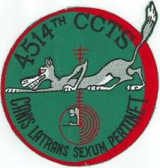 4514th Combat Crew Training Squadron
Large chest patch.
