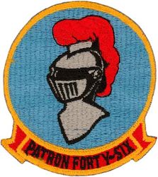Patrol Squadron 46 (VP-46)
VP-46 "Grey Knights"
1970- (5th insignia)
Established as VP-5S on 1 Jul 1931; VP-5F on 1
Apr 1933; VP-5 on 1 Oct 1937; VP-33 on 1 Jul 1939; VP-
32 on 1 Oct 1941; VPB-32 on 1 Oct 1944; VP-32 on 15 May 1946; VP-MS-6 on 15 Nov 1946; VP-46 on 1 Sep 1948-.
Lockheed P-3B/C Orion
