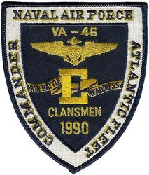 Attack Squadron 46 (VA-46) Battle Effectiveness Award 1990
Established as Attack Squadron FORTY SIX (VA-46) "Fighting Clansmen" on 24 May 1955. Disestablished on 30 Jun 1991. The first squadron to be assigned the VA-46 designation.

Vought A-7E Corsair II
