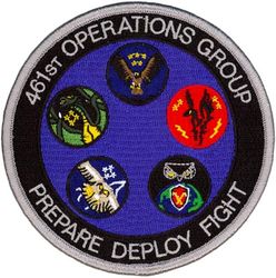 461st Operations Group Gaggle
Gaggle consists of from top: 461st Operations Support Squadron; 16th Airborne Command and Control; 330th Combat Training Squadron;
12th Airborne Command and Control.
