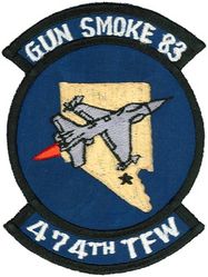 474th Tactical Fighter Wing Gunsmoke 1983
