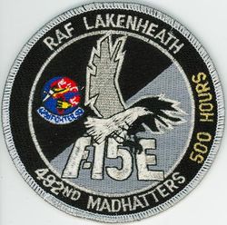 492d Fighter Squadron F-15E 500 Hours
