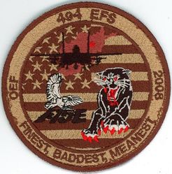 494th Expeditionary Fighter Squadron Operation ENDURING FREEDOM 2008
Keywords: desert