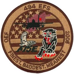 494th Expeditionary Fighter Squadron Operation ENDURING FREEDOM 2008
Keywords: desert