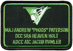 495th Fighter Squadron F-35A 20-5618 Name Tag
