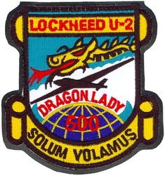 5th Reconnaissance Squadron U-2 500 Flight Hours
Organized as 5 Aero Squadron on 5 May 1917. Redesignated as Squadron A, Souther Field, GA, on 15 Jul 1918. Demobilized on 11 Nov 1918. Reconstituted, and consolidated (1924) with 5 Aero Squadron, which was organized on 24 Oct 1919.  Redesignated as: 5 Squadron (Observation) on 14 Mar 1921; 5 Observation Squadron on 25 Jan 1923; 5 Bombardment Squadron on 1 Mar 1935; 5 Bombardment Squadron (Medium) on 6 Dec 1939; 5 Bombardment Squadron (Heavy) on 20 Nov 1940; 5 Bombardment Squadron, Very Heavy, on 28 Mar 1944.  Inactivated on 20 Oct 1948.  Redesignated as 5 Strategic Reconnaissance Squadron, Photographic, and activated, on 1 May 1949.  Redesignated as: 5 Bombardment Squadron, Heavy, on 1 Apr 1950; 5 Bombardment Squadron, Medium, on 2 Oct 1950.   Discontinued, and inactivated, on 25 Jun 1966.  Redesignated as 5 Strategic Reconnaissance Training Squadron on 12 Feb 1986. Activated on 1 Jul 1986.  Inactivated on 30 Jun 1990.  Redesignated as 5 Reconnaissance Squadron on 21 Sep 1994. Activated on 1 Oct 1994.
