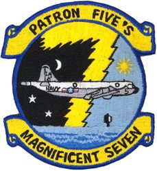 Patrol Squadron 5 (VP-5) Crew 7
Established as Patrol Squadron SEVENTEEN-F (VP-17F) on 2 Jan 1937. Redesignated Patrol Squadron SEVENTEEN (VP-17) on 1 Oct 1937; Patrol Squadron FORTY TWO (VP-42) on 1 Jul 1939; Bombing Squadron ONE HUNDRED THIRTY FIVE (VB-135) on 15 Feb 1943; Patrol Bombing Squadron ONE HUNDRED THIRTY FIVE (VPB-135) on 1 Oct 1944; Patrol Squadron ONE HUNDRED THIRTY FIVE (VP-135) on 15 May 1946; Medium Patrol Squadron (Landplane) FIVE (VP-ML-5) on 15 Nov 1946; Patrol Squadron FIVE (VP-5) on 1 Sep 1948, the second squadron to be assigned the VP-5 designation.

Lockheed P-3C UIIIR Orion


