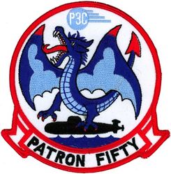 Patrol Squadron 50 (VP-50)
Established as Patrol Squadron NINE HUNDRED SEVENTEEN (VP-917) on 18 Jul 1946. Redesignated Medium Patrol Squadron (Landplane) SIXTY SEVEN (VP-ML-67) on 15 Nov 1946; Patrol Squadron EIGHT HUNDRED NINETY TWO (VP-892) in Feb 1950; Patrol Squadron FIFTY (VP-50) "Blue Dragons" on 4 Feb 1953. Disestablished on 30 Jun 1992.

Lockheed P-3C UIIIR Orion

