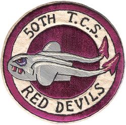 50th Troop Carrier Squadron, Medium C-119 Morale
Constituted 50th Transport Squadron on 30 May 1942. Activated on 15 Jun 1942. Redesignated 50th Troop Carrier Squadron on 4 Ju1 1942. Inactivated on 27 May 1946. Redesignated 50th Troop Carrier Squadron (Medium) on 20 Sep 1949. Activated on 17 Oct 1949. Redesignated as:  50th Troop Carrier Squadron on 1 Jan 1967; 50th Tactical Airlift Squadron on 1 Aug 1967; 50th Airlift Squadron on 1 Dec 1991; 50th Air Refueling Squadron on 1 Oct 2017.

Smyrna AFB, TN, 17 Oct 1949-27 Aug 1950; Ashiya, Japan, 4 Sep 1950-15 Nov 1954 (operated from Clark AFB, Luzon, 26 Jun-5 Sep 1954); Sewart AFB, TN, 15 Nov 1954-.

