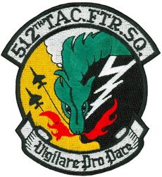 512th Tactical Fighter Squadron
Translation: VIGILARE PRO PACE = On Guard for Peace
