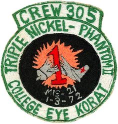 552d Airborne Early Warning and Control Wing Detachment 1 College Eye Task Force Crew 305 Mig Kill
