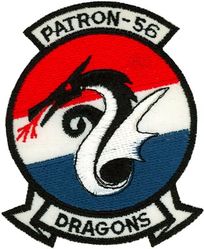 Patrol Squadron 56 (VP-56)
Established as Patrol Squadron NINE HUNDRED (VP-900) on 1 Jul 1946. Redesignated: Medium Patrol Squadron (Landplane) SEVENTY ONE (VP-ML-71) on 15 Nov 1946; Patrol Squadron SIX HUNDRED SIXTY ONE (VP-661) in Feb 1950; Patrol Squadron FIFTY SIX (VP-56) “Dragons” on 4 Feb 1953, the second patrol squadron to be assigned the VP-56 designation. Disestablished on 28 June 1991.
Insignia (2nd) approved on 23 Oct 1968.
Lockheed P-3B/C Orion

