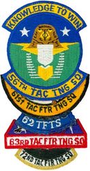 56th Tactical Training Wing Gaggle
Stacked gaggle: 56th Tactical Training Squadron, 61st Tactical Fighter Training Squadron,  62nd Tactical Fighter Training Squadron,  63d Tactical Fighter Training Squadron & 72d  Tactical Fighter Training Squadron.
