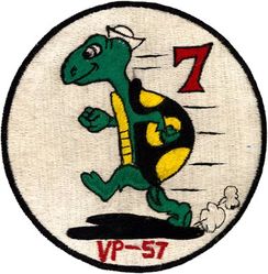 Patrol Squadron 57 (VP-57) Crew 7
VP-57
1953-1956
Established as VP-920 on 1 May 1946; VP-ML-70 on 15 Nov 1946; VP-931 in Feb 1950; VP-57 on 4 Feb 1953; VAH-4 on 3 Jul 1956; VAQ-131 on 1 Nov 1968-.
Lockheed P2V-5/7 Neptune 
