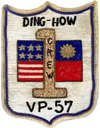Patrol Squadron 57 (VP-57) Crew 1
VP-57
1953-1956
Established as VP-920 on 1 May 1946; VP-ML-70 on 15 Nov 1946; VP-931 in Feb 1950; VP-57 on 4 Feb 1953; VAH-4 on 3 Jul 1956; VAQ-131 on 1 Nov 1968-.
Lockheed P2V-5/7 Neptune 
