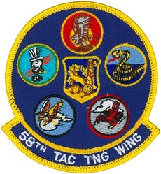58th Tactical Training Wing Gaggle
Gaggle: 58th Tactical Training Squadron, 311th Tactical Fighter Training Squadron, 312th Tactical Fighter Training Squadron, 314th Tactical Fighter Training Squadron 310th Tactical Fighter Training Squadron, & 58th Tactical Training Wing. 
